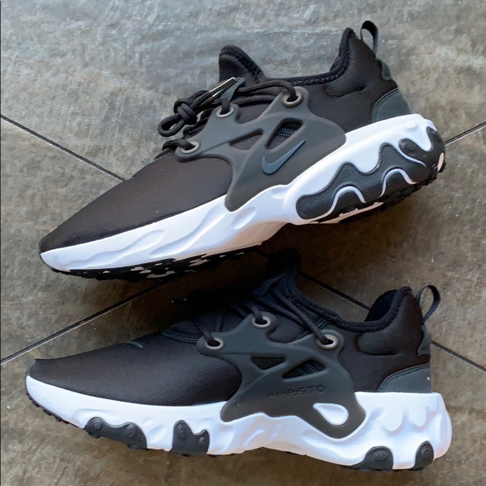 NIKE REACT PRESTO BLACK/OFF NOIR-WHITE MEN’s - Picture 7 of 16